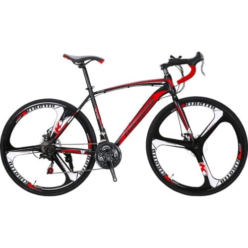 Carbon Steel 700C Road Bike 21 27 Speed Racing Road Bike Two-disc Brake bicycle