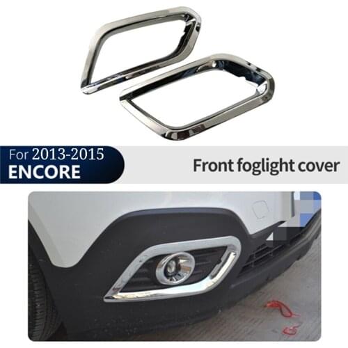 For Buick ENCORE 2013-2015 high quality ABS chrome front fog lamp decorative frame Front fog lamp decorative bright frame