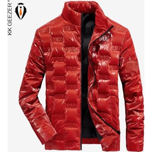 Winter Jackets Down Men Windbreak Slim Bright Solid Color Duck Outwear Parkas Military Business Thick Warm Coat Waterproof Parka