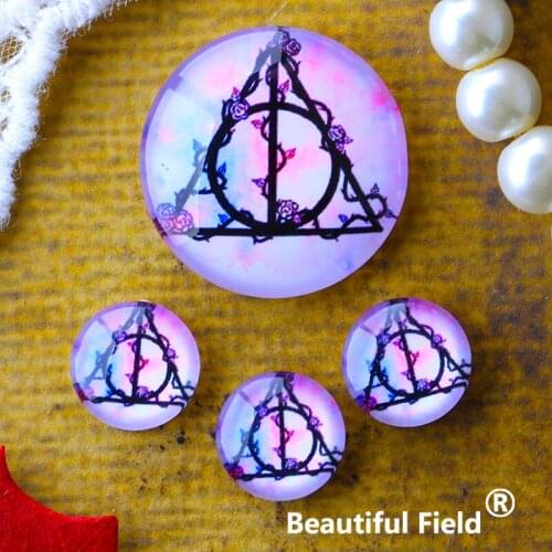 12mm 25mm 14mm 16mm 18mm 20mm Photo Glass Cabochons Round Cameo Set Handmade Settings Stone Magic DF1166