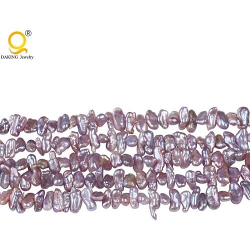 6*12mm Natural AA Baroque shape Reborn Keshi Pearl Making 16inches DIY necklace Bracelet Earring