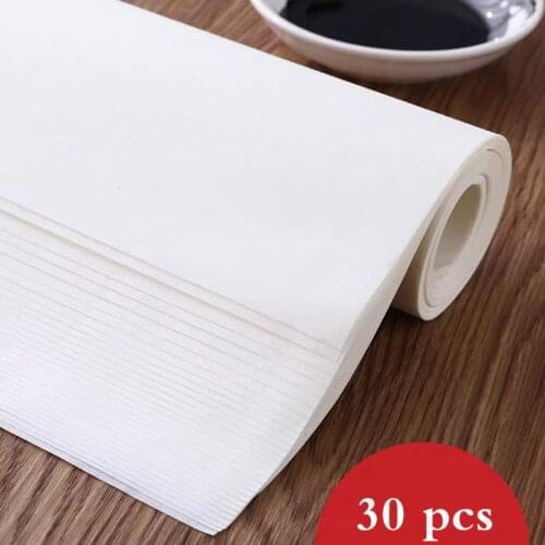 30 Sheets 38*27cm 8K Xuan Paper Chinese Ripe Rice Paper For Chinese Painting Calligraphy Practice Papel Arroz Handicraft Supply