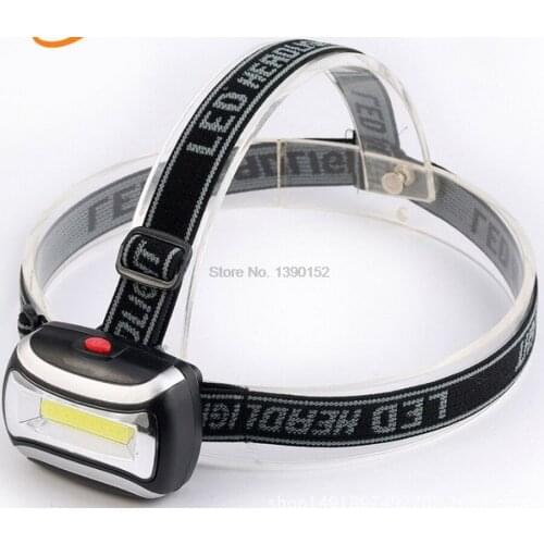 By dhl 200pcs practical Mini Waterproof LED Headlight 3xAAA Headlamp Bike Head light with Headband for Camping Hiking Biking