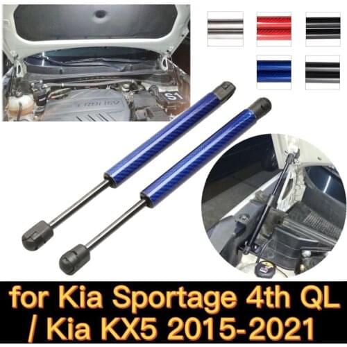 CARBON FIBER Auto for KIA SPORTAGE KX5 QL 2016 -2020 Front Hood Bonnet Modify Gas Struts Lift Support Shock Damper Absorber