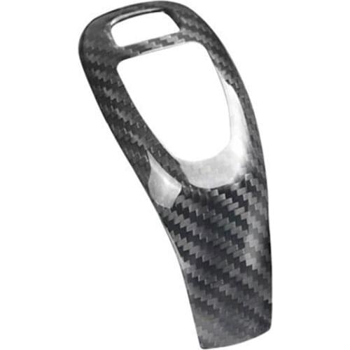 For Cadillac CT5 Car Carbon Fiber Back Gear Shift Knob Cover Trim Fit Decoration Sticker Accessories