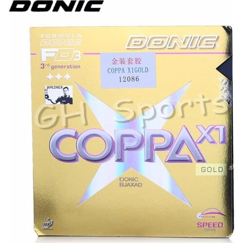 Donic Original COPPA X1 GOLD Pimples In Table Tennis Rubber Pips-In Ping Pong Sponge Tenis De Mesa
