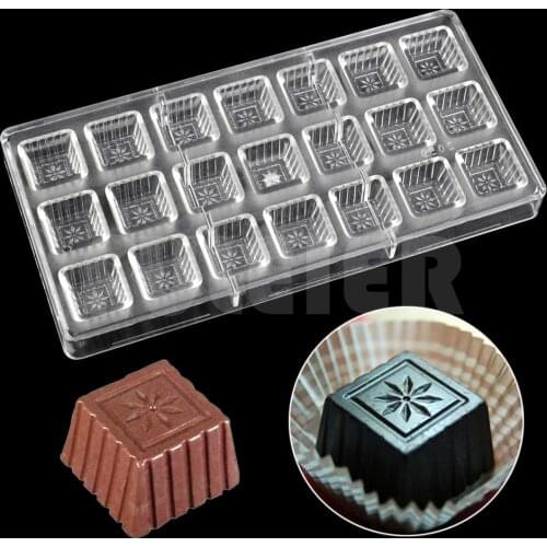 Baking pastry tools plastic chocolate molds, drop shipping polycarbonate candy cake chocolate baking dish Kitchen bakeware pan