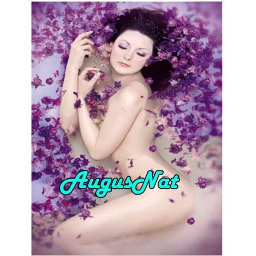 5d full round diamond painting nude woman diamant embroidery flowers canvas painting lady naked oil paint by numbers large size