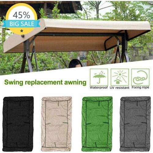 Swing Canopy Cover - Replacement UV Block Sun Shade Waterproof Decor for Outdoor Garden Patio Yard Park Porch Seat