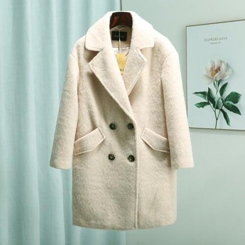 LDKVGSU Women's Beige Coats