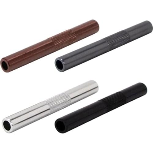 3PCS/lot 70mm Metal Snuff Snorter Hose Tube Sniffer Aluminum Pen Style Snuff Snorter Dispenser Smoke Pipe Accessories