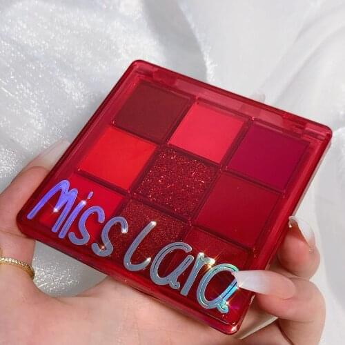 Miss Lara 9 Colors Eye Shadow Glitter Powder Makeup Palette Shimmer Pigmented Matte Eyeshadow Palette Eyes Palette Cosmetics Mis