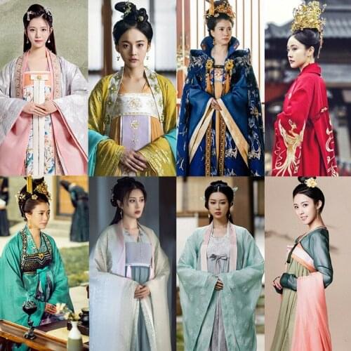 2021 newest tv play Tang Dynasty Tour the same hanfu ancinet chinese princess costume oriental stage performance retro dress set