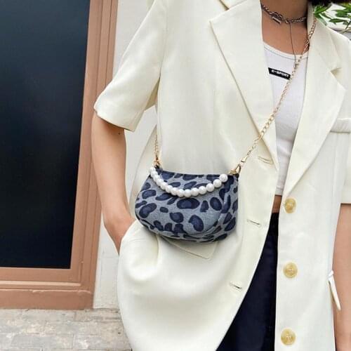 Fashion Exquisite Shopping Shoulder Bag For Women Houndstooth Leopard Tote Handbag Messenger Bags Female Handbag And Purse