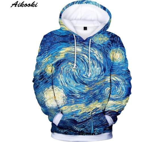 Mens Coats Tie Dye Style Character Printed Hoodie Fashion 3D Print Sweatshirt Creative Design Pullover High Peculiar All-match