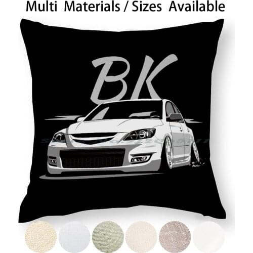 3 Bk & Quot ; Low Style & Quot ; Pillow Case Throw Pillow Cover Cotton Linen Flax Mazda 3 Bk Enthusiast Mazda 3 Bk Lover Mazda