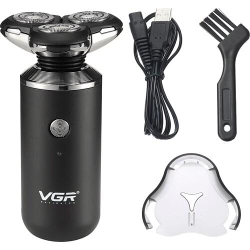 Ourwork three head shaver electric new USB rechargeable shaver mens full body washing and shaving v317