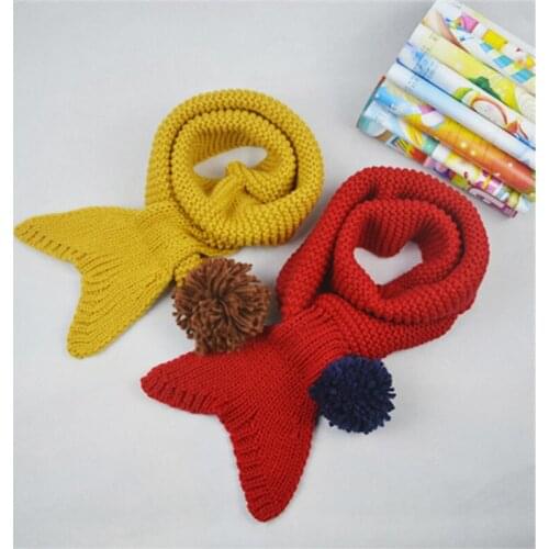 New Girls Boys Wool Scarf Kids Winter Scarves Knitting Neckerchief Baby Muffle Children Clothes Accessories Infant Cachecol