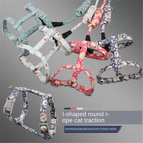 Cat Dog Collar Harness Leash Adjustable Nylon Pet Traction Cat Kitten Halter Collar gato Cats Products Pet Harness Belt