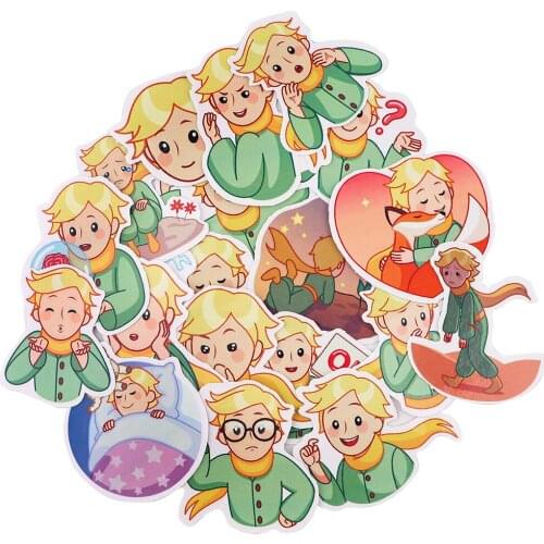 PC3331 20pcs/set Cartoon Little Prince Scrapbooking Stickers Decal For Guitar Laptop Luggage Car Fridge Graffiti Sticker