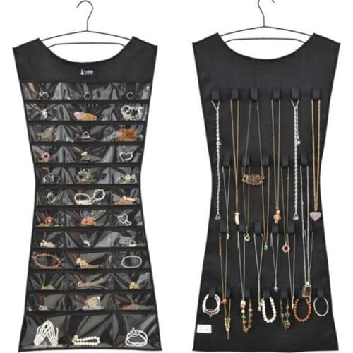 39 Pockets Home Large Hanging Storage Bag Jewelry Holder Necklace Bracelet Earring Ring Organizer Bag Jewelry Bag