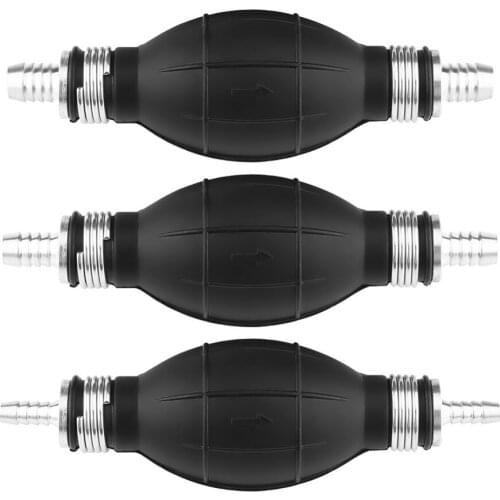 6mm Primer Fuel Pump Rubber & Aluminum Fuel Pump Line Hand Primer Bulb Gas Petrol Fuel Hand Pump For Car Boat Marine Outboard