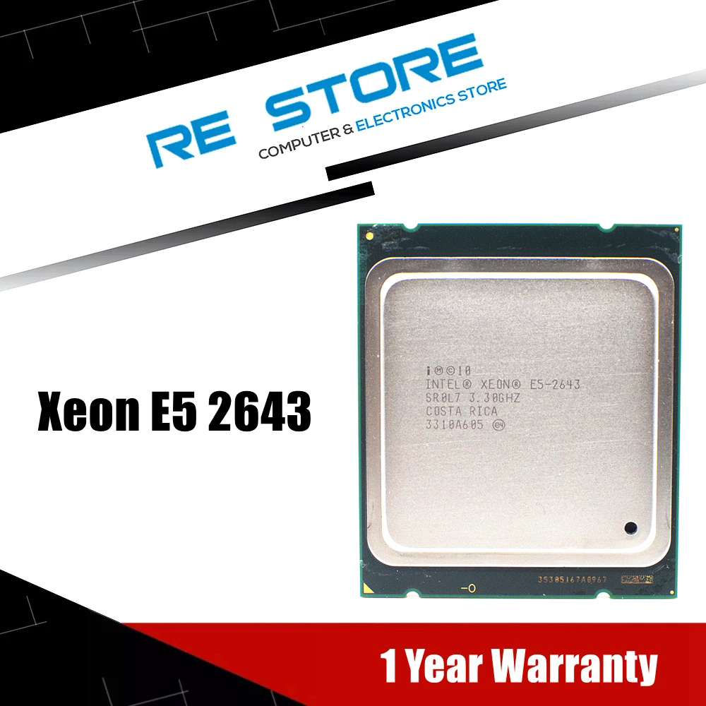 Intel Xeon E5 2643 SR0L7 3.30Ghz CPU LGA 2011 Quad Core Processor