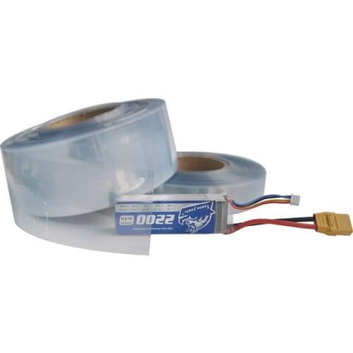 Transparent Clear 100cm Length Assortment PVC Heat Shrink Tube Sleeving Wrap Wire for 2S-6S Lipo Battery