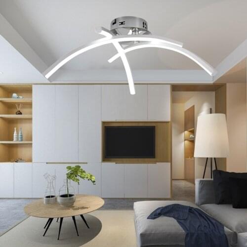 LED Ceiling Lights Modern Trigeminal Shaped No Blue Light No Strobe For Eye Protection Living Room Chandelier Indoor Lighting