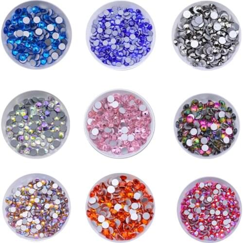 Ss3, ss4, ss8, ss12, ss20 hot repair rhinestones flashing Strass Flatback Glass crystal hot repair stone rhinestones on clothes