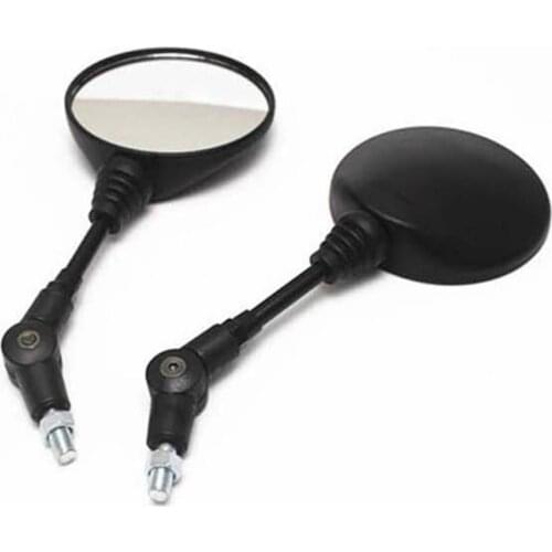 1 Set Rearview Mirrors Universal Folding Round Motorbike Modified Rear View Mirrors for Motorcycles