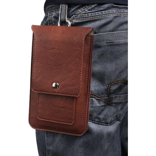Top Quality Universal Double Pockets Belt Pouch Holster Waist Bag For Oukitel U16 Max 6.0-6.4 inch Smart Phone
