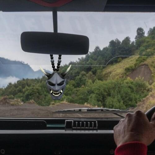 Japanese Kijin Hanging Ornament Japanese Prajna Pendant Mask Ghost Head Ethnic Characteristic Car Pendant Car Decor