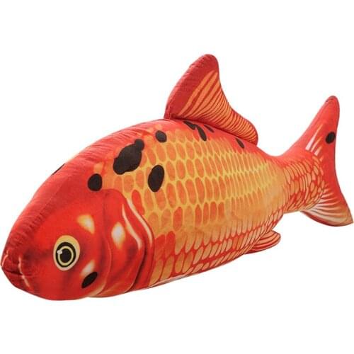 1pc Funny Simulation Fish Plush Toy Stuffed Grille Fish Plush Animal Toys Baby Kids Gift Room Decor Birthday Gift