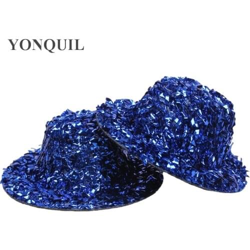 2"/5 CM 9 Color Girl Mini Top Hats,Blingbling Children Party Hats,Good As Fascinator DIY Hair Accessory 50 Pieces/Lot SYB10