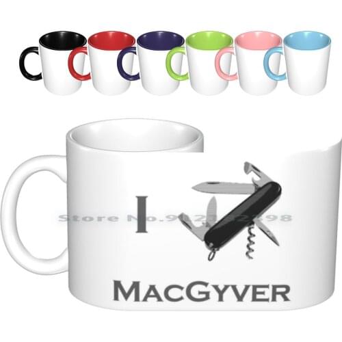 Macgyver 2 Ceramic Mugs Coffee Cups Milk Tea Mug Macgyver Tv Series Tvseries Adventure Action 80s Gyver Nerd Engluke Phoenix