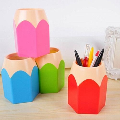 2019 NEW Arrival Creative Pen Vase Pencil Pot Makeup Brush Holder Stationery Desk Tidy Container Office Supplies