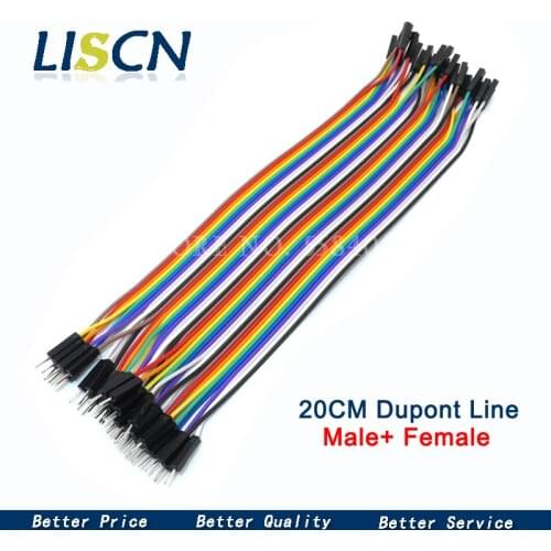40PCS 20CM Dupont Line Male to Female Jumper Dupont Wire Cable For Arduino DIY KIT