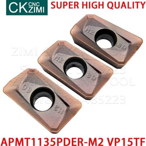 APMT1135PDER-M2 VP15TF APMT 1135 PDER M2 VP15TF Carbide Inserts Milling Inserts Tools Cutting CNC Lathe Cutter Indexable Tools