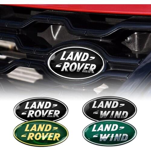 Car Accessories For Land Rover Aurora EVQ Range Rover Evoque LR2 3 SVR Velar Aluminum Alloy Wind Front Grill Trunk Badge Sticker