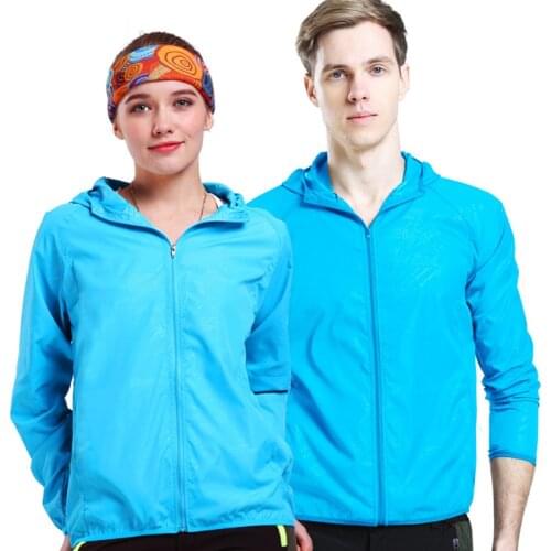 Quick Dry Jacket Men Women Waterproof Sun Protection Clothes Fishing Hunting Outdoor Camping Rain Skin Windbreaker With Pocket