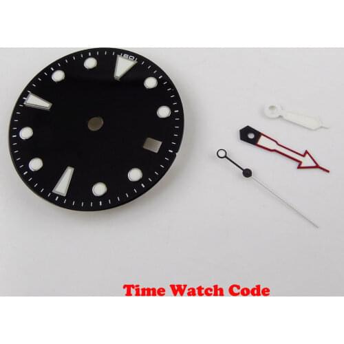 28.5mm Watch Dial with Hands Parts fit for Miyota 8215 821A DG 2813 mechanical Movement luminous