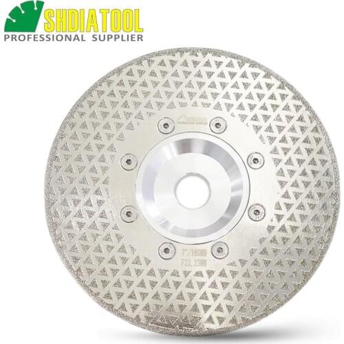 SHDIATOOL 1pc Electroplated diamond cutting & grinding disc granite marble Both side coated diamond blade