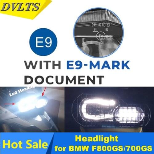 E9-Mark For BMW F650GS, F700GS, F800GS, F800GS Adv, F800R LED Headlight Projector (N0T HID) and fog light