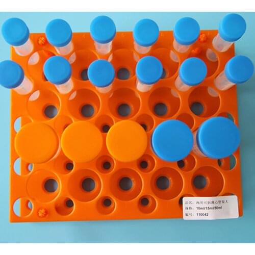 Laboratory Orange 50 Test Tubes 50ml 10ml Tubing Holder Stand Rack