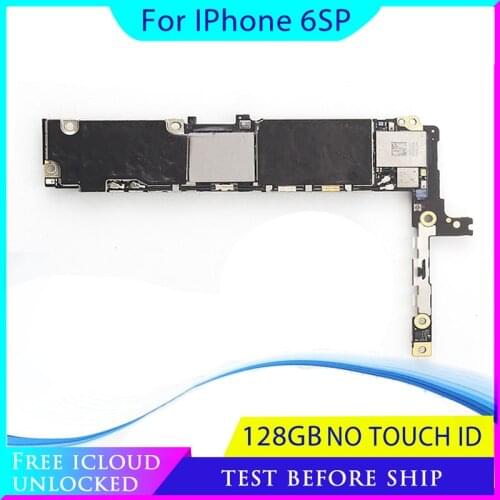 128gb for iphone 6s plus Motherboard without Touch ID,Original unlockedfor iphone 6s Plus Mainboard with Full Chip,Good Tested