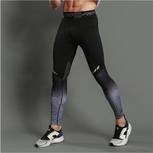 Mens Compression Pants Men Training Gym Leggings Skinny Bodybuilding Training Leggings Sport Pants Trousers Men Running Tights