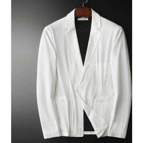 Summer Mens Business Two Button Blazer Jacket Thin Long Sleeve Casual Coat