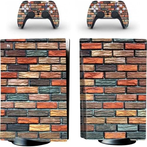Brick PS5 Disc Edition Skin Sticker for Playstation 5 Console & 2 Controllers Decal Vinyl Protective Skins Style 2