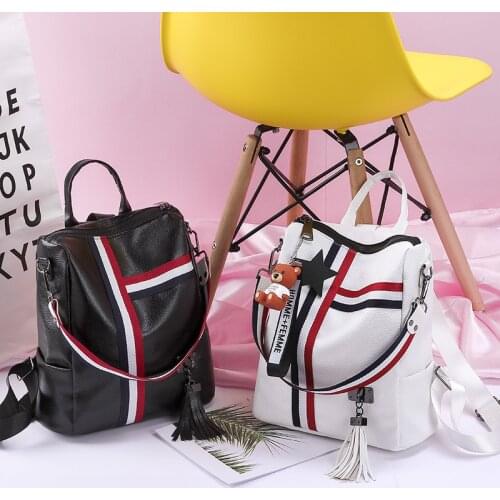 Newhotstacy Bag 03192021 Womens dual purpose backpack double shoulder bag student schoolbag